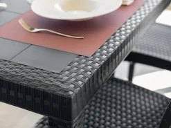 Tavolo da esterno rettangolare 10 posti 150x90cm antracite - Adila