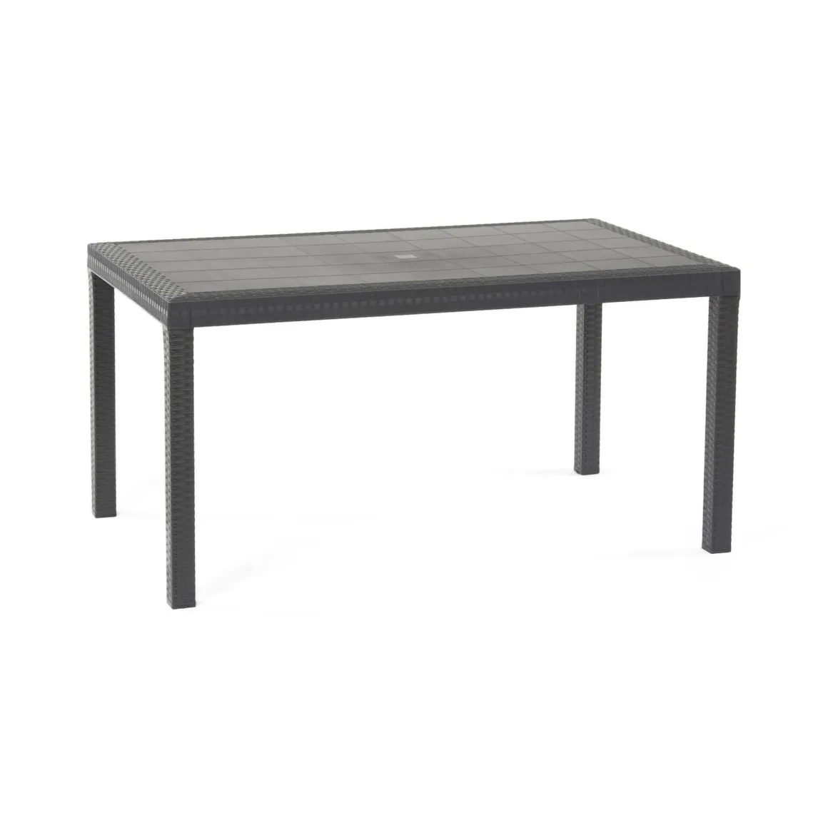 Tavolo da esterno rettangolare 10 posti 150x90cm antracite - Adila