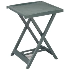 Tavoli Da Esterno > Dmora Tavolo da Esterno 2 Posti Tavolo Tavolo da Esterno Pieghevole 44x44x50h cm, Lunghezza Massima 44 cm Made in Italy - Elpino Verde