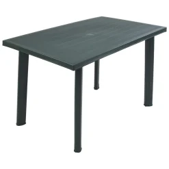 Tavolo da Esterno Verde 6 Posti Finitura Effetto Liscio 126x76x72h cm, Lunghezza Massima 126 cm Made in Italy - Ozello