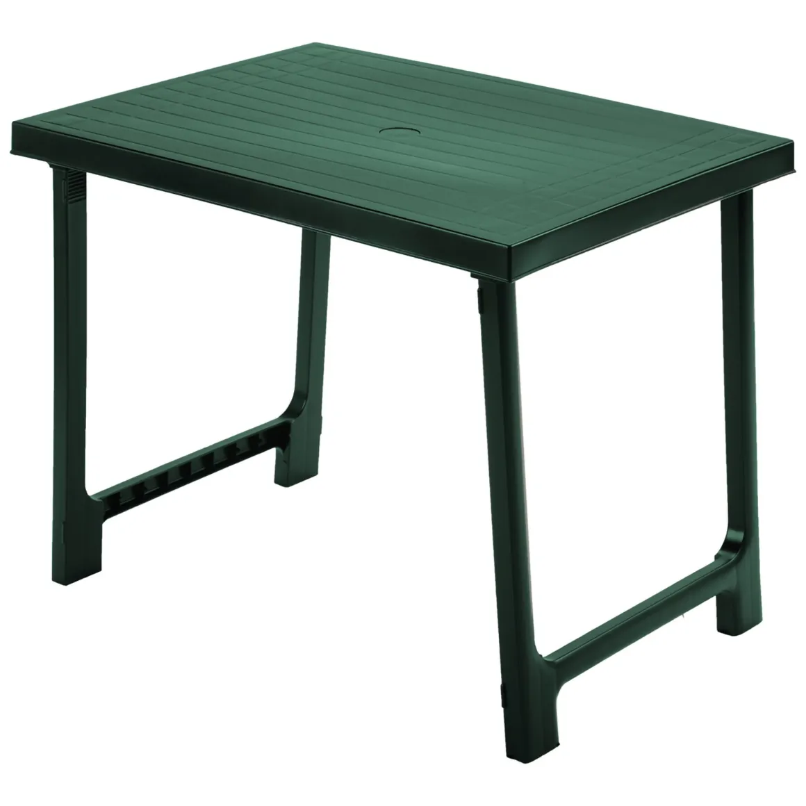 Tavolo da Esterno Verde 6 Posti Tavolo Tavolo Fisso Rettangolare 81x56x63h cm, Lunghezza Massima 81 cm Made in Italy - Beechwood