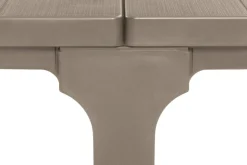 Tavolo da giardino allungabile 8-12 posti 147/294x90cm tortora - Brossard