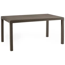 Tavoli Da Esterno|Outdoor > Dmora Tavolo da giardino 10 posti 150x90cm - Adila Marrone