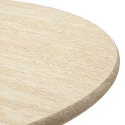 Tavoli Fissi > Dmora Tavolo Fisso Bianco Crema Verde 2 Posti Forma Rotondo 60x60x106h cm, Sfumatura Colore Struttura Crema - Leh Verde, Bianco Crema