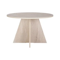 Tavoli Fissi > Dmora Tavolo Fisso 4 Posti Forma Rotondo 120x120x75h cm, Peso Supportato 60 kg - Racale Bianco Marmo