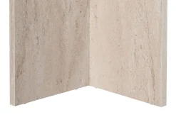 Tavolo Fisso Bianco Marmo 6 Posti Forma Ovale 180x89.5x75h cm, Peso Supportato 70 kg - Monterano