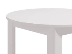 Tavolo Fisso Bianco 4 Posti Forma Rotondo 106.5x106.5x76.5h cm, Materiale Piano in Legno Nobilitato - Gorlago