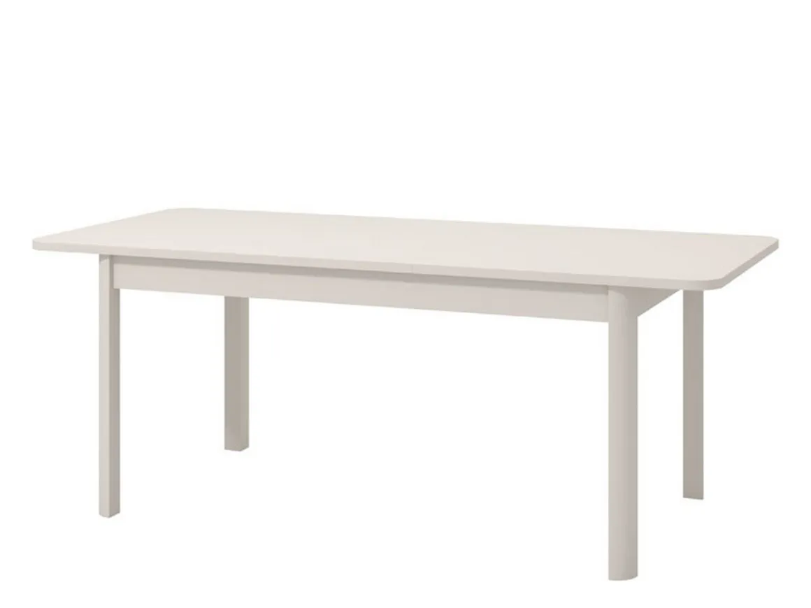 Tavolo Fisso Bianco 6 Posti Forma Rettangolare 160x90.5x76.5h cm, Materiale Piano in Legno Nobilitato - Tonara
