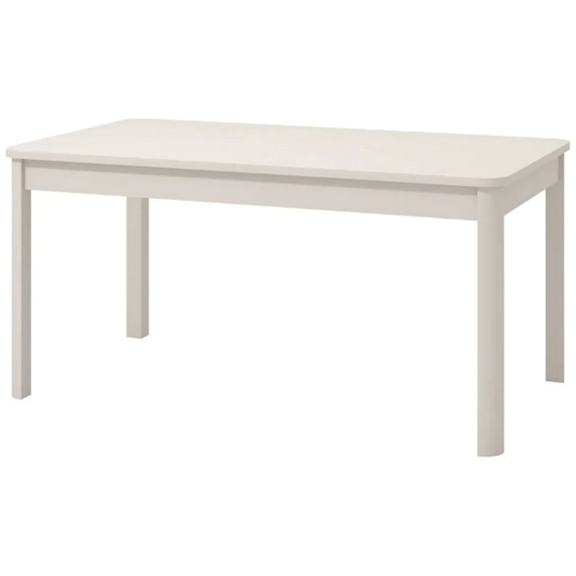 Tavolo Fisso Bianco 6 Posti Forma Rettangolare 160x90.5x76.5h cm, Materiale Piano in Legno Nobilitato - Tonara