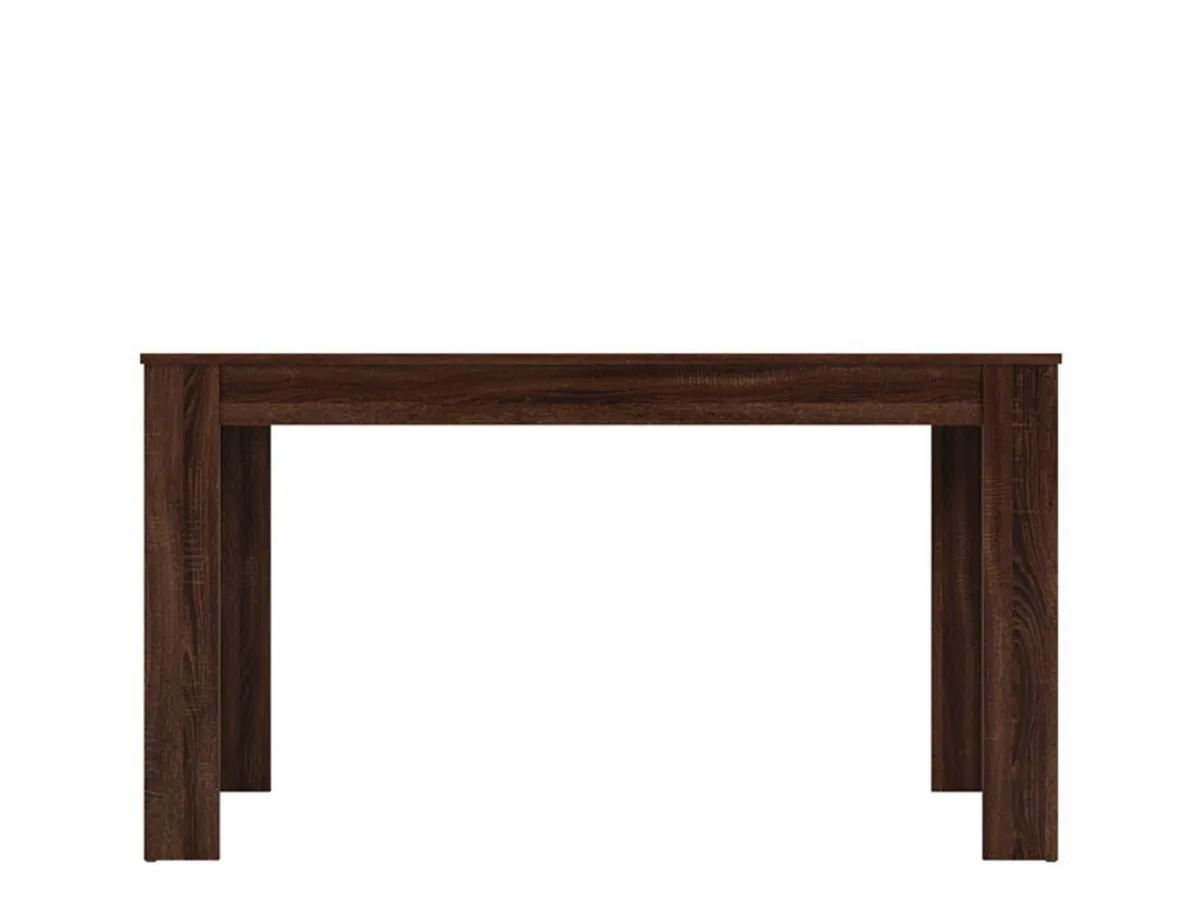 Tavoli Fissi > Dmora Tavolo Fisso Marrone Noce Marrone Rovere 6 Posti Forma Rettangolare 135x80.5x74.5h cm, Colore Ripiano Marrone - Simala Marrone Rovere, Marrone Noce