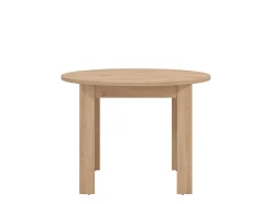 Tavolo Fisso Marrone Rovere Nodi 4 Posti Forma Rotondo 106.5x106.5x76.5h cm, Materiale Piano in Legno Nobilitato - Gorlago