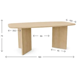 Tavoli Fissi > Dmora Tavolo Fisso 6 Posti Forma Rettangolare 120x80x74.5h cm, Materiale Piano in Legno Nobilitato - Uscio Marrone Rovere