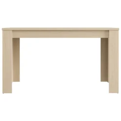 Tavolo Fisso Marrone Rovere 6 Posti Ripiano Effetto Dogato 135x80x76h cm, Forma Rettangolare - Luarca