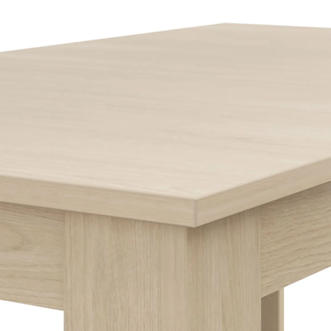 Tavolo Fisso Marrone Rovere 8 Posti Forma Rettangolare 160x90x77h cm, Sfumatura Colore Struttura Rovere - Rifred