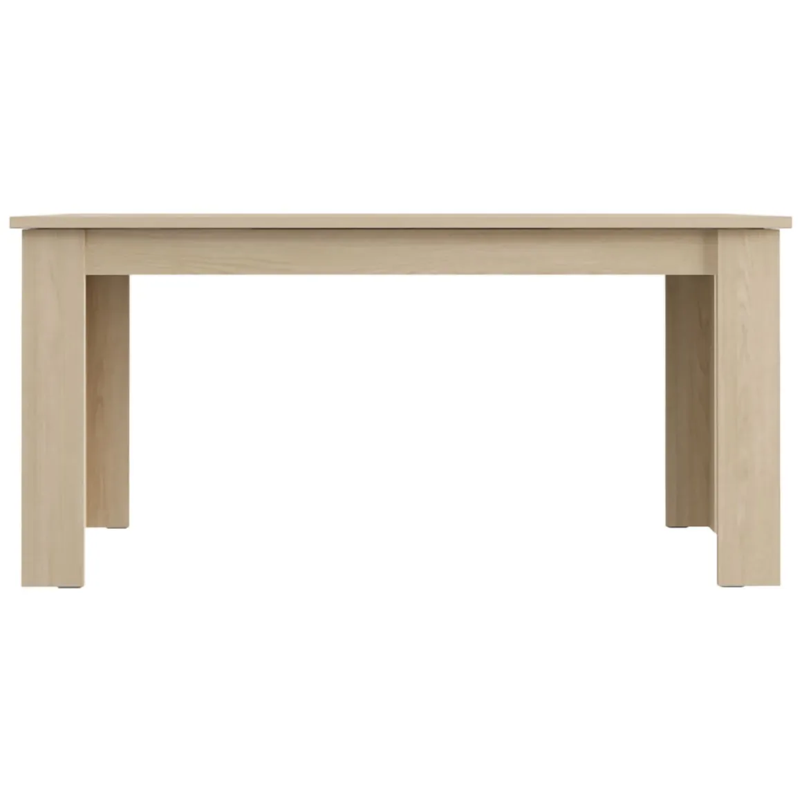 Tavolo Fisso Marrone Rovere 8 Posti Forma Rettangolare 160x90x77h cm, Sfumatura Colore Struttura Rovere - Rifred