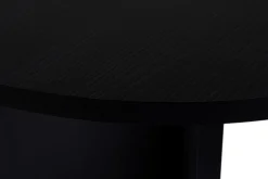 Tavolo Fisso Nero 6 Posti Forma Ovale 180x89.5x75h cm, Peso Supportato 70 kg - Monterano