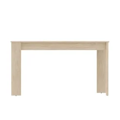 Tavoli Fissi|Cucina > Dmora Tavolo legno chiaro rettangolare 6 posti 138x81cm - Alois Marrone Rovere