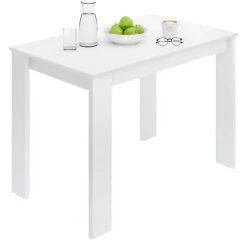 Tavolo moderno rettangolare 6 posti bianco 110x67cm - Amaranthya