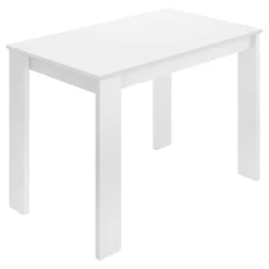 Tavolo moderno rettangolare 6 posti bianco 110x67cm - Amaranthya