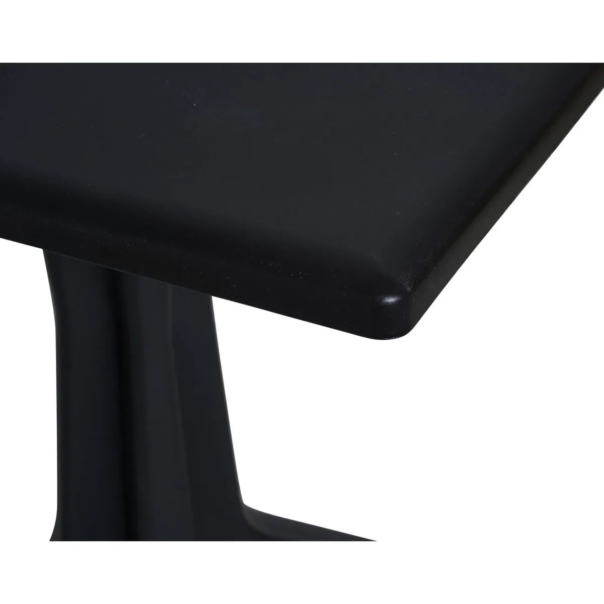Tavoli Da Esterno|Outdoor > Dmora Tavolo per terrazzo 6 posti 70x70cm antracite - Agostini Nero Antracite