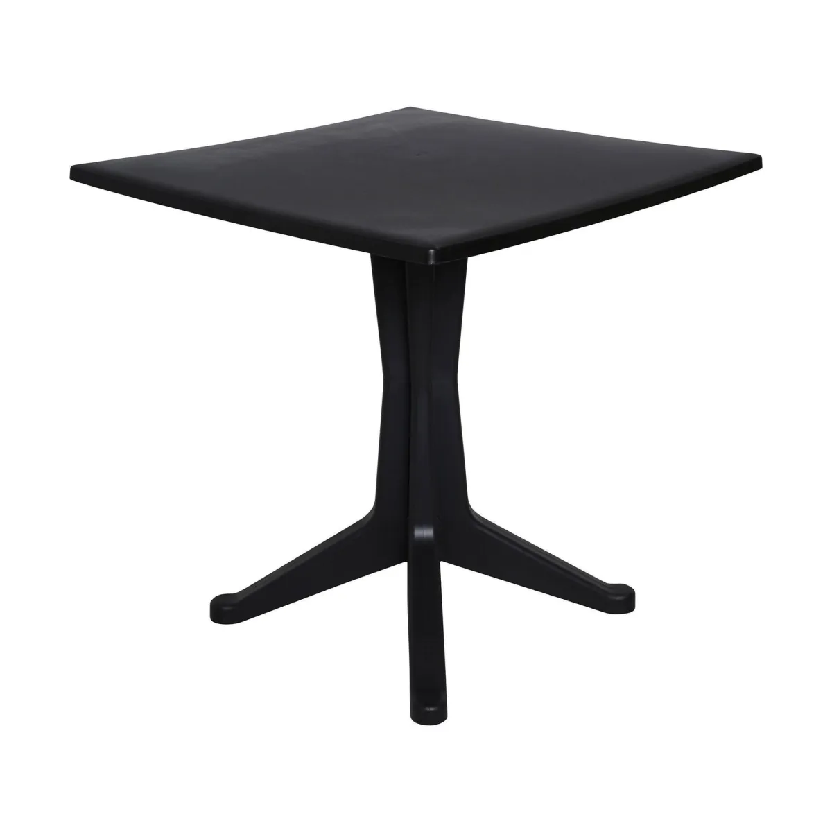 Tavoli Da Esterno|Outdoor > Dmora Tavolo per terrazzo 6 posti 70x70cm antracite - Agostini Nero Antracite