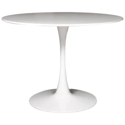 Tavolo rotondo minimal 4 posti bianco 100x100cm - Anubis