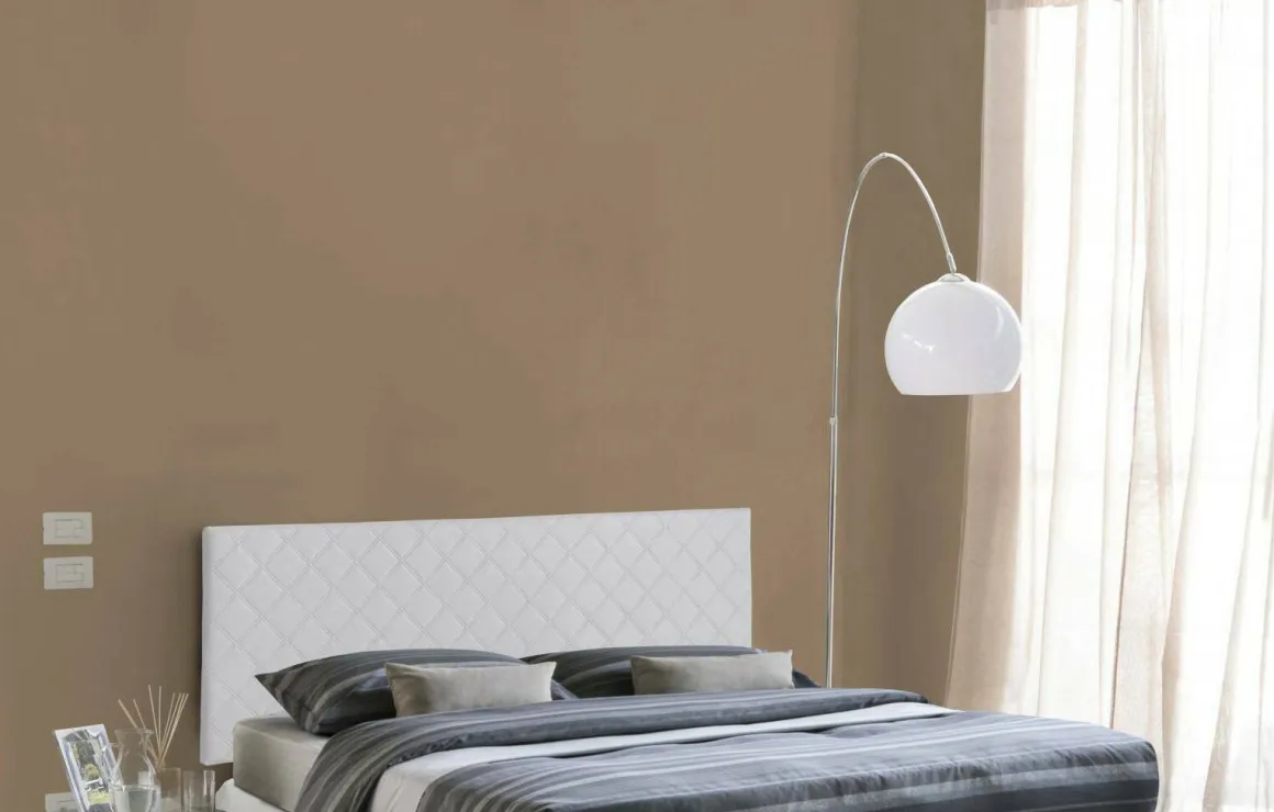 Testiera letto Amarillide, Cm 170x60, Bianco