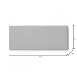 Testiera letto Amarillide, Cm 170x60, Bianco