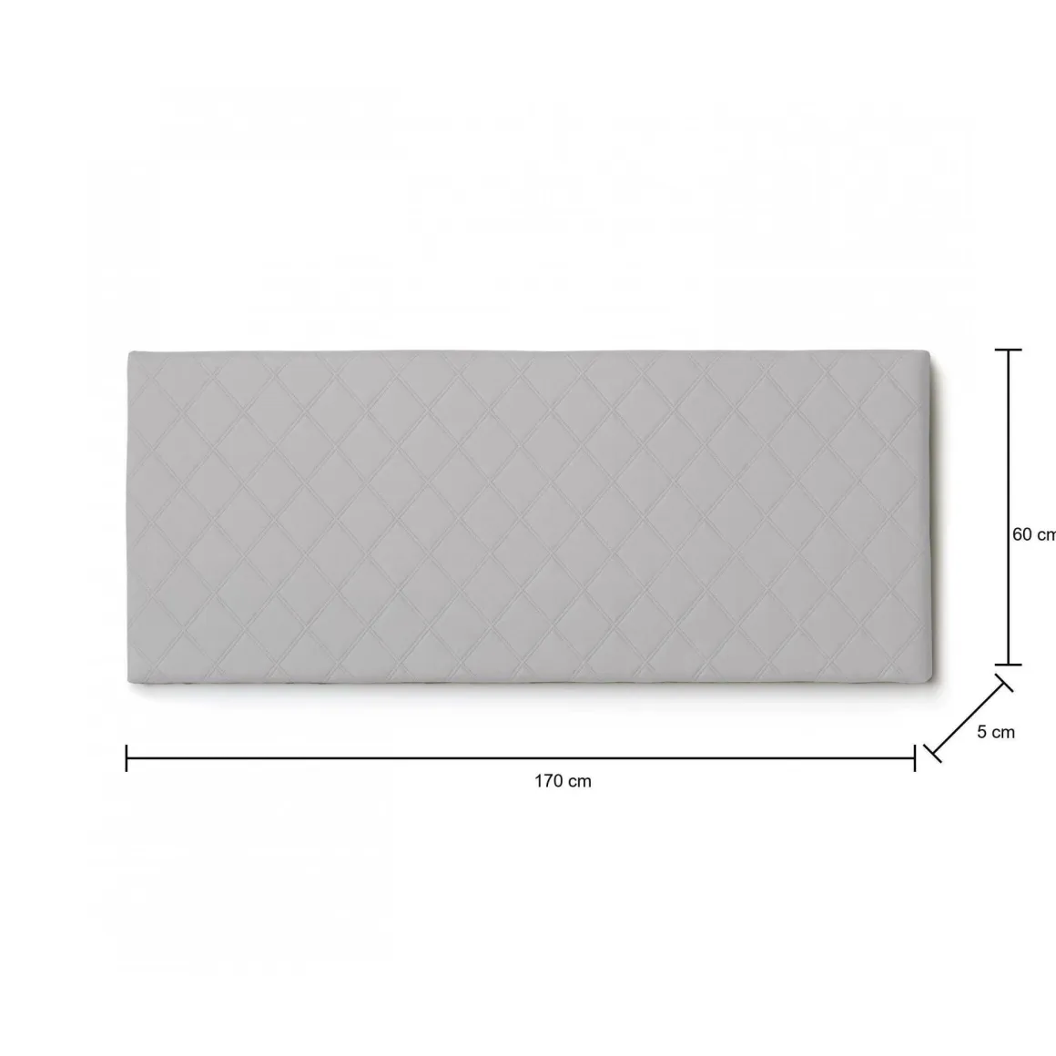 Testiera letto Amarillide, Cm 170x60, Bianco