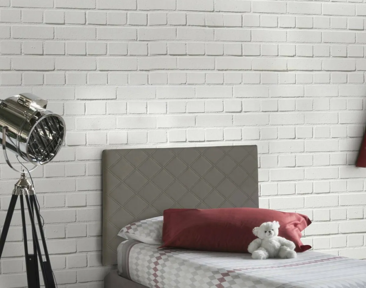 Letti Singoli|Camera Da Letto > Dmora Testiera letto Arak, Cm 90x60, Tortora Grigio