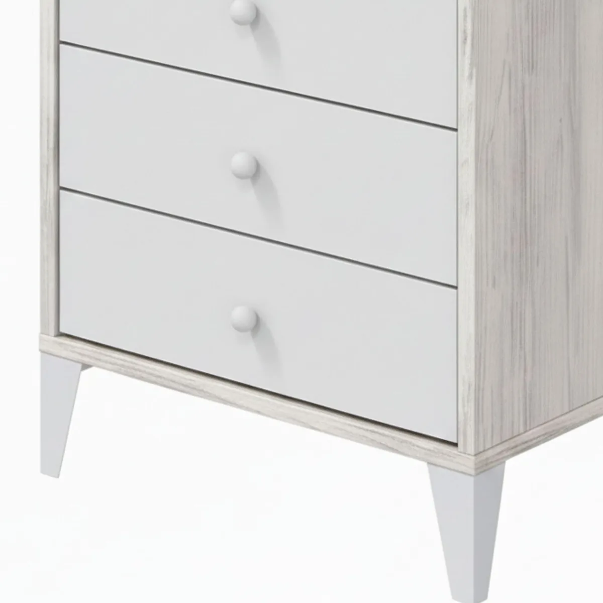 Testiere > Dmora Testiera Letto Bianco Bianco Anticato 248x33 cm, Colore Struttura Bianco - Genzone Bianco Anticato, Bianco