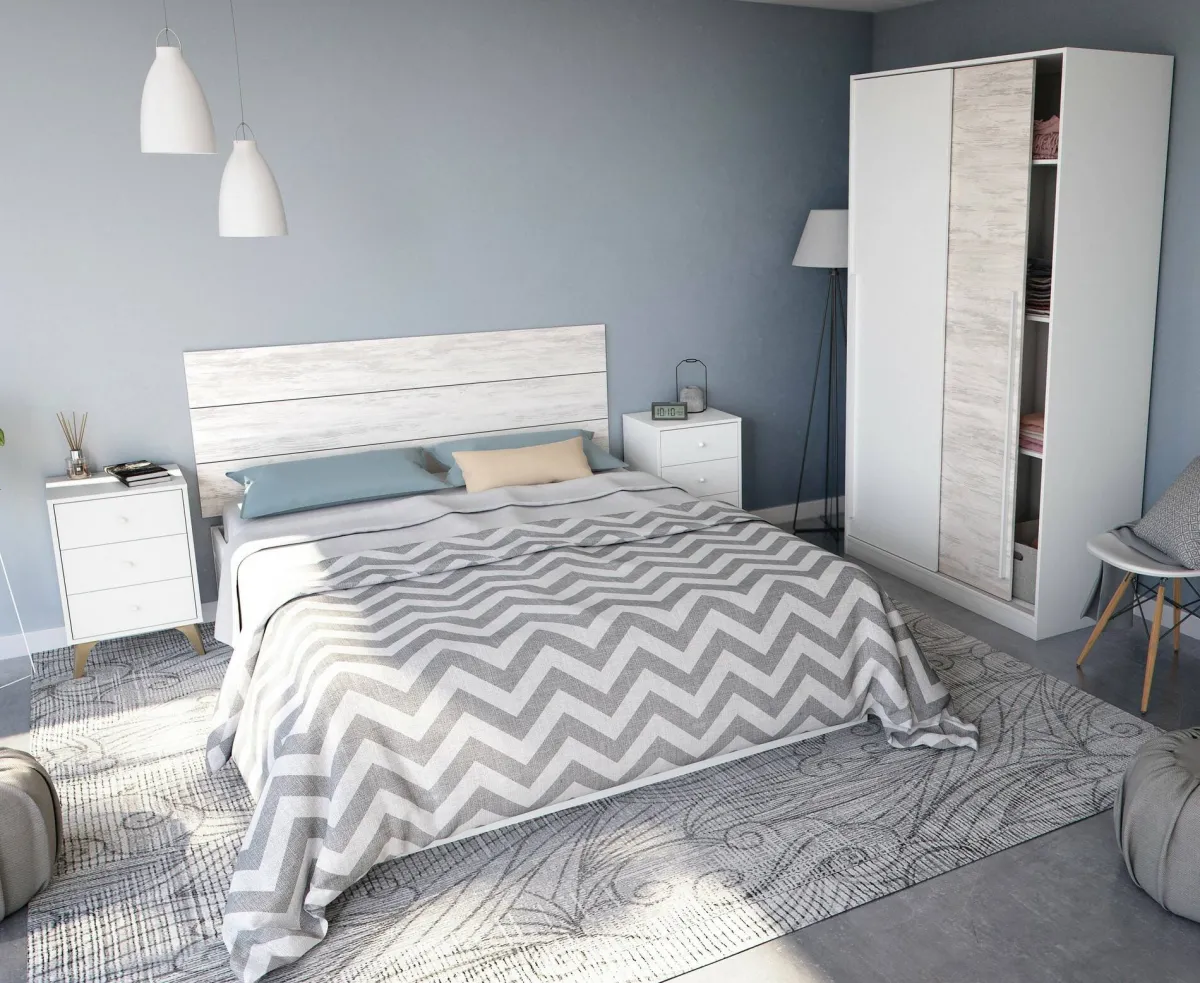 Testiere > Dmora Testiera Letto Bianco Bianco Anticato Matrimoniale Colore Struttura Bianco 160x2.5 cm, Sfumatura Colore Struttura Anticato - Catino Bianco, Bianco Anticato