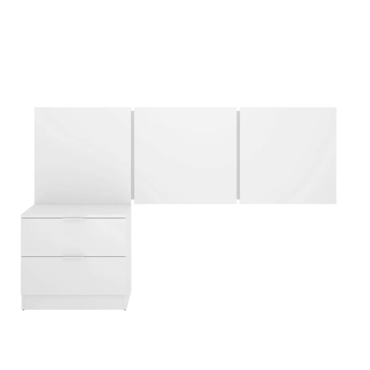 Testiere > Dmora Testiera Letto Matrimoniale 157x34.2 cm, - Chanhom Bianco