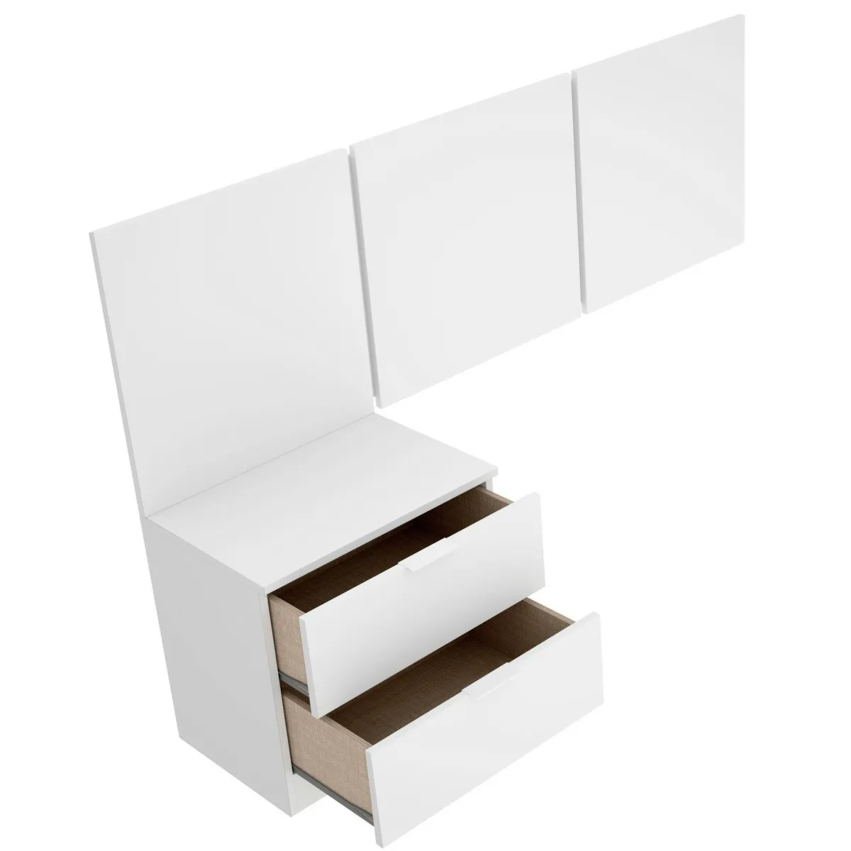 Testiere > Dmora Testiera Letto Matrimoniale 157x34.2 cm, - Chanhom Bianco
