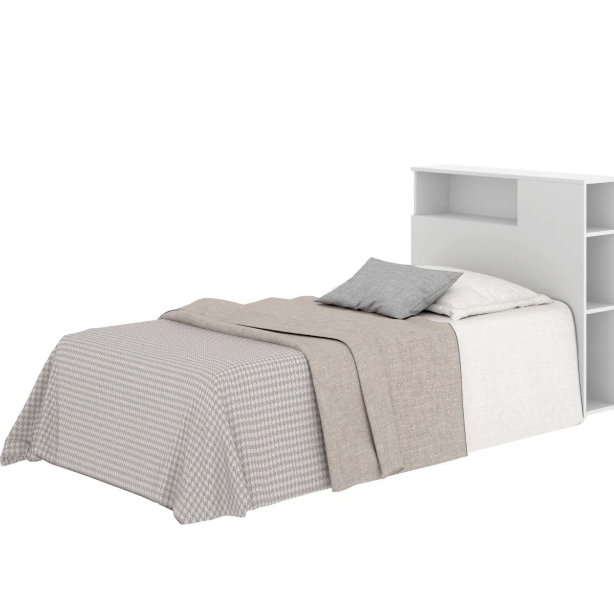 Testiere > Dmora Testiera Letto Singolo 23.4x99 cm, - Haitang Bianco
