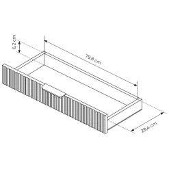 Toeletta Bianco oro un Cassetto Materiale Struttura in Metallo 100x38x78h cm, Materiale Piano in Legno Nobilitato - Katerara
