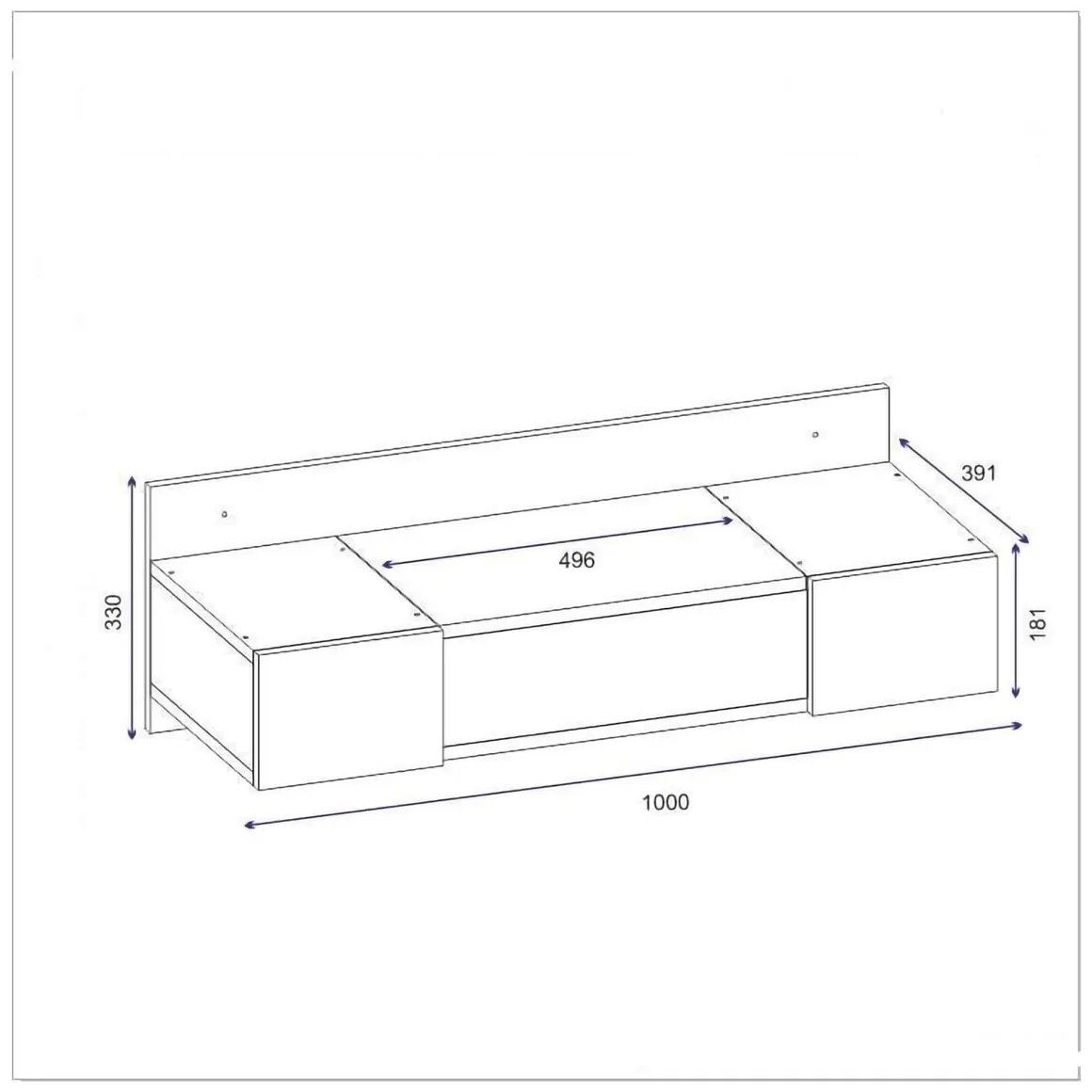 Toelette Trucco > Dmora Toeletta Specchio Incluso un Cassetto 90x45x77h cm, Luci Incluse - Veggiano Bianco