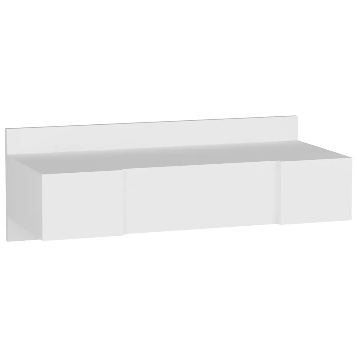 Toelette Trucco > Dmora Toeletta Specchio Incluso un Cassetto 90x45x77h cm, Luci Incluse - Veggiano Bianco