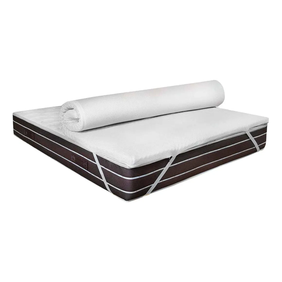 Topper singolo Delfina, 100% Made in Italy, 90x200xh5 cm