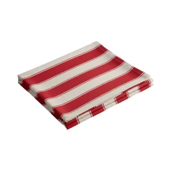 Tovaglia rettangolare no stiro 320x140 cm, beige e rosso scuro - Equilibrista - By Sarah Balivo