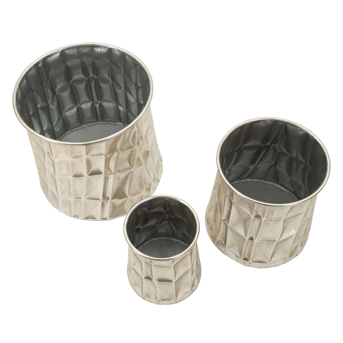 Oggettistica > Dmora Vaso set 3 Vasi, - Bapara Argento