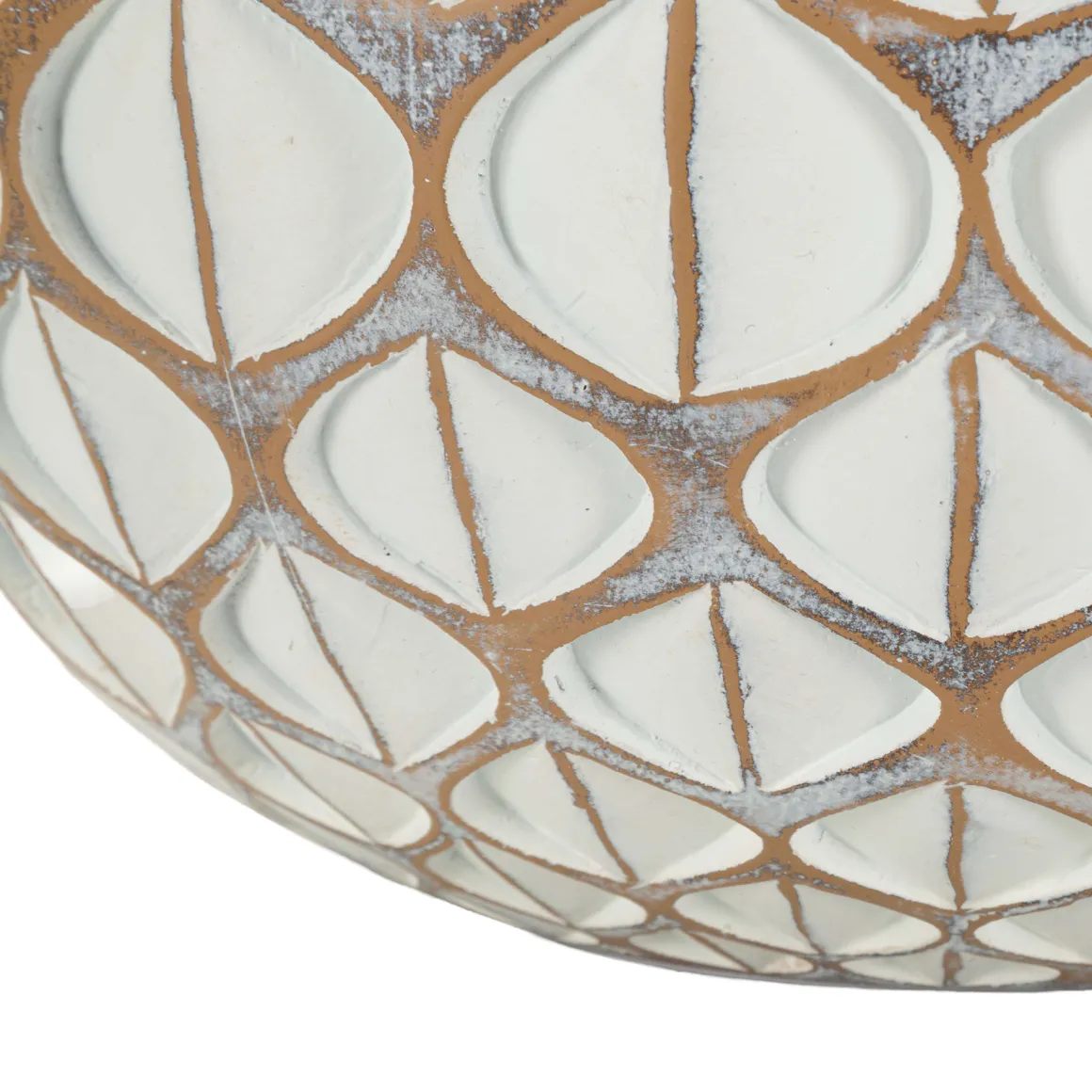 Vaso Beige Bianco Crema Colore Struttura Bianco Diametro 10.5 cm, Sfumatura Colore Struttura Crema - Bareti