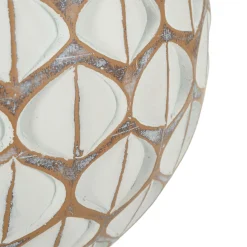 Vaso Beige Bianco Crema Colore Struttura Bianco Diametro 10.5 cm, Sfumatura Colore Struttura Crema - Bareti