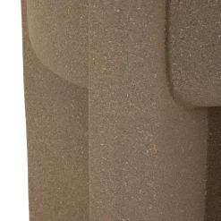Oggettistica > Dmora Vaso Finitura Geometrica, - Fato Beige
