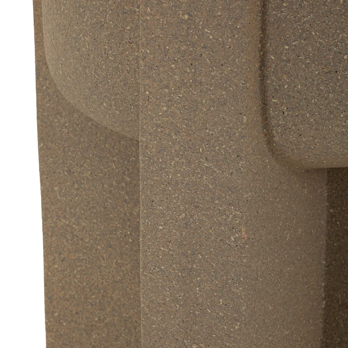 Oggettistica > Dmora Vaso Finitura Geometrica, - Fato Beige