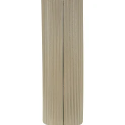 Vaso Beige Superficie Ondulata con Finitura Opaca, - Fase