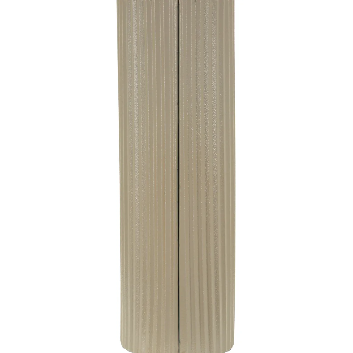 Vaso Beige Superficie Ondulata con Finitura Opaca, - Fase