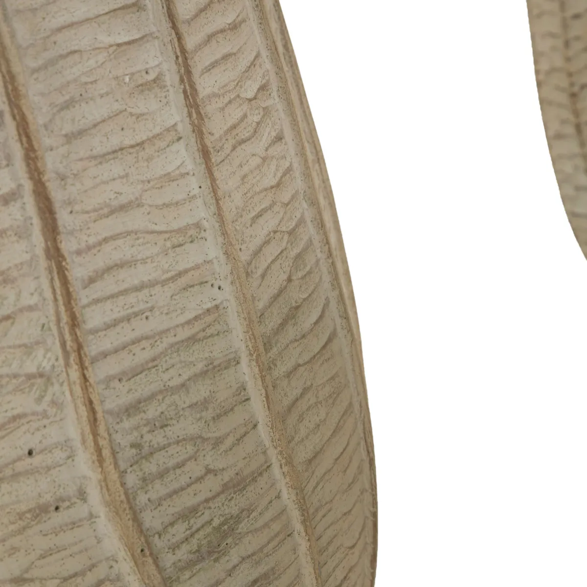 Oggettistica > Dmora Vaso Texture Verticale Effetto Legno Diametro Vaso Grande: 26.5, Vaso Medio: 20.5, Vaso Piccolo: 16.5 cm, - Bava Beige