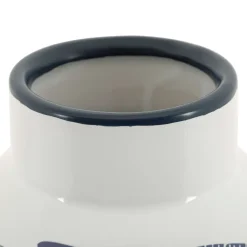 Vaso Bianco blu Disegni con Pesci Colore Struttura blu, Diametro 7.5 cm - Cosmo