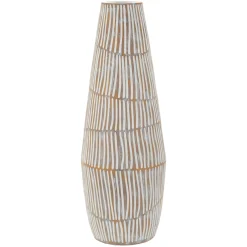 Vaso Bianco Crema Beige Colore Struttura Beige Diametro 6 cm, Sfumatura Colore Struttura Crema - Padsto